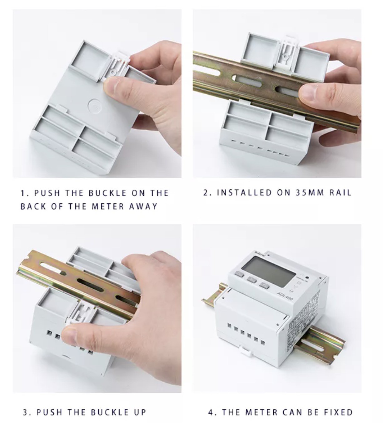 1.Acrel Din Rail 3 Phase Meter Installation Method 1.Acrel Din Rail 3 Phase Meter Installation Method