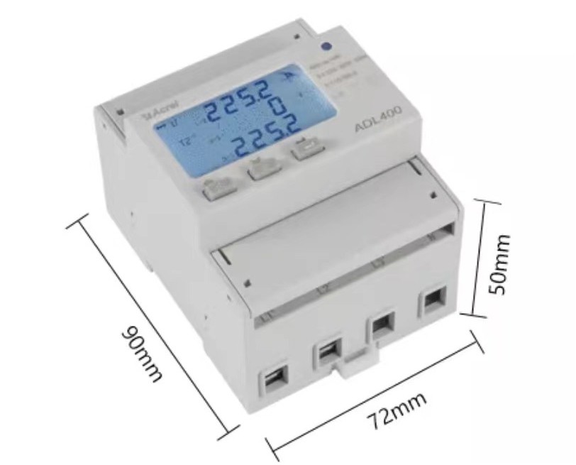 1.Acrel Three Phase Meter Size